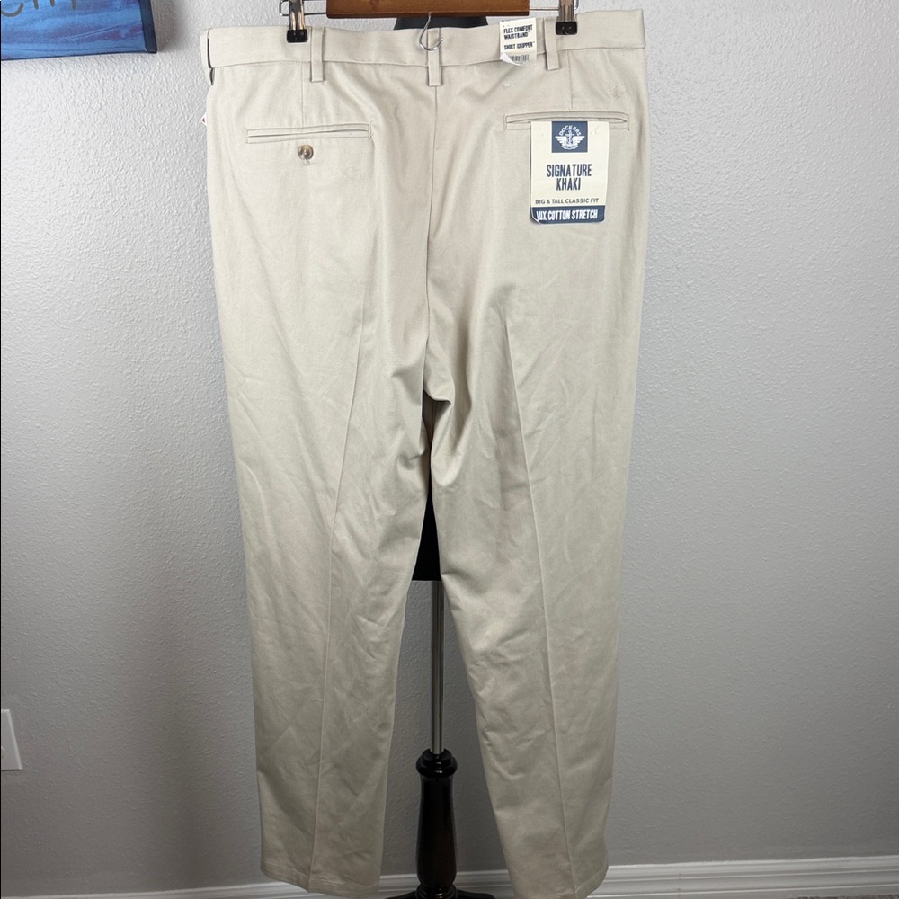 NWT! B&T Beige Cotton Stratch Pants - Picture 6 of 7